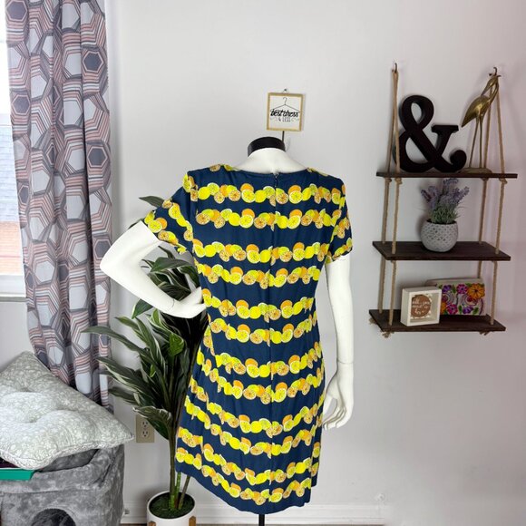 Banana Republic Navy Lemons Shift Dress - Picture 6 of 6